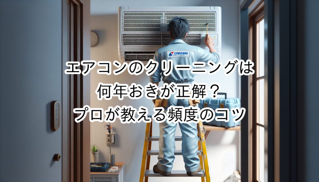 エアコンのクリーニングは何年おきが正解？プロが教える頻度のコツ